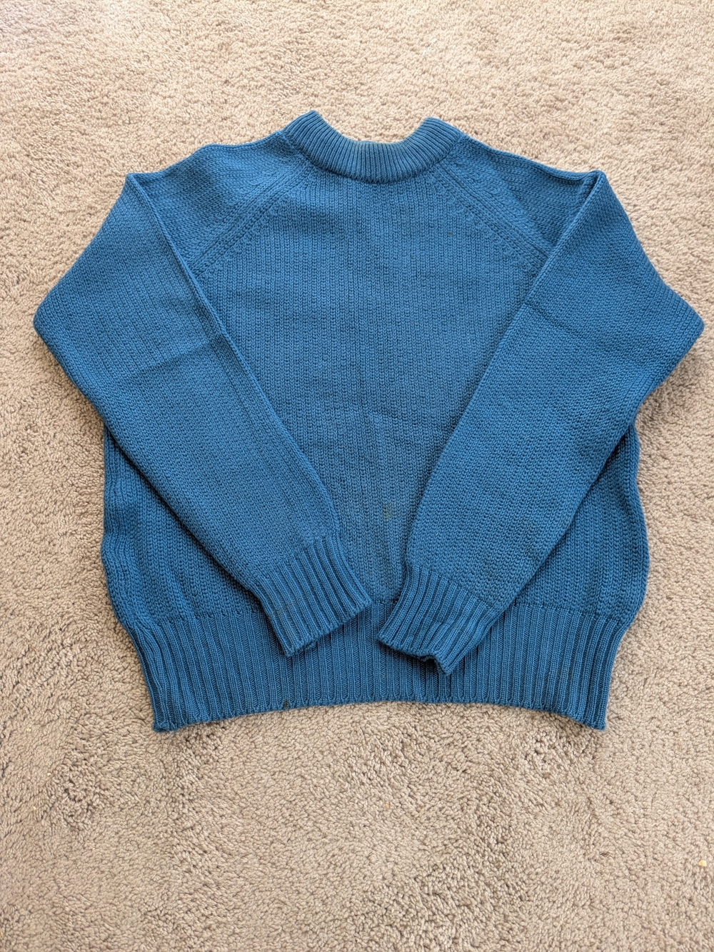 Pendleton Vintage 80s Teal Crewneck Knit Sweater